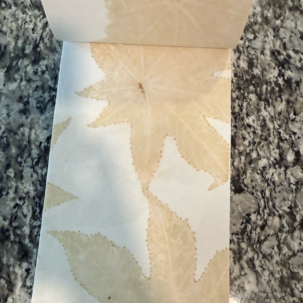 Village Artisan Handmade Note Pad – Natural Silk Collection - Picture 3 of 4